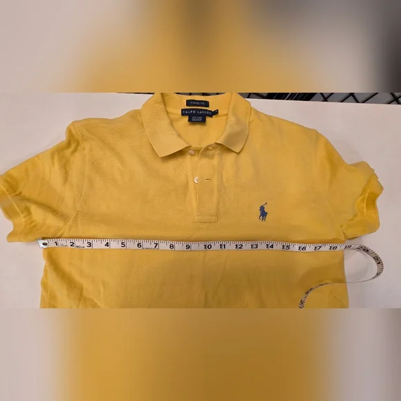 Ralph Lauren Women's Yellow Classic Fit Polo ~ Size Medium - Picture 8 of 9